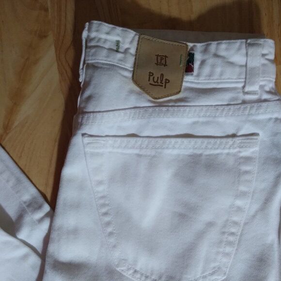 Vintage Pulp White Denim High Waist Jeans - Picture 2 of 10